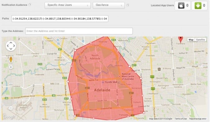 Geofencing marketing data